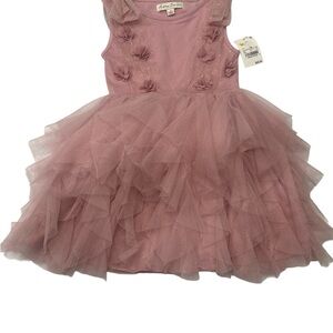 Charming Pink Tulle Kids Dress
